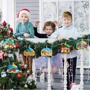 Faire une scène <span class=keywords><strong>de</strong></span> la Nativité Kits d'artisanat <span class=keywords><strong>de</strong></span> la Nativité <span class=keywords><strong>de</strong></span> Noë<span class=keywords><strong>l</strong></span> Kits d'artisanat chrétien religieux pour fournitures <span class=keywords><strong>de</strong></span> fête religieuse chrétienne - Product Image 5