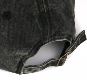 Cappellino da Baseball Jeasona in Denim a 6 Pannelli con Ricamo 3D a Motivo Geometrico Unisex per Adulti Regalo Estivo per Papà Nonno Marito - Product Image 3