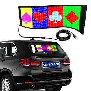 Programmable Flexible Full Color Display DIY Animation Text Message Scrolling Window Sign flexible led wall screen