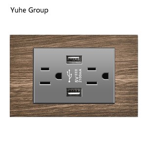 Interruptor de Pared American Standard 118 con Panel Táctil de 10A y 2 Botones, Enchufe con USB y Luz Indicadora, Diseño Moderno - Product Image 6