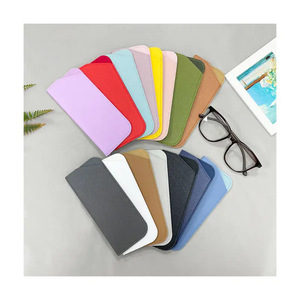 <span class=keywords><strong>Étui</strong></span> de rangement pour <span class=keywords><strong>lunettes</strong></span> de soleil, résistant aux chocs, portable, en cuir PU pour femmes, avec détails <span class=keywords><strong>à</strong></span> bords bruts, pochette <span class=keywords><strong>à</strong></span> <span class=keywords><strong>lunettes</strong></span> en cuir épaissi - Product Image 2