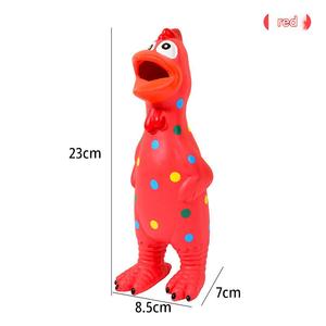 Luxury Latex Squeaky <b>Chicken</b> Dog Toy Cartoon Pattern Eco-Friendly Non Toxic Indoor Interactive Toy - Product Image 4