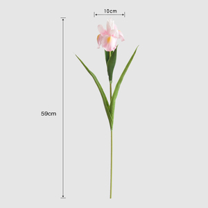 Flores de <span class=keywords><strong>Iris</strong></span> Púrpura de Tallo Único, Tacto Realista, Flor Artificial de PU para Decoración del Hogar, para Navidad y Año Nuevo - Product Image 5