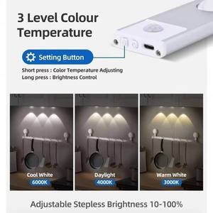 Magnet Attachable Modern Sensor Cat Eye Night <b>Light</b> USB Rechargeable Wireless <b>LED</b> Lamp For Living Room Ultra Long Standby Time - Product Image 2