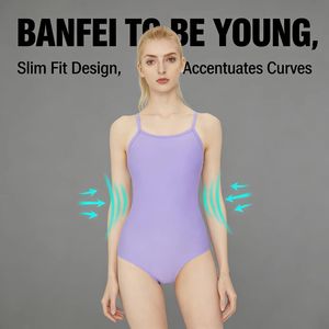 Maillot de bain une pièce <span class=keywords><strong>à</strong></span> double bretelles fines et très élastiques avec coussinets de poitrine amovibles, un maillot de bain ajusté pour femme - Product Image 1