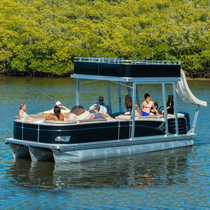 <span class=keywords><strong>Barca</strong></span> Pontone Tritoon di Lusso Personalizzata a Due Piani da 30 Piedi, <span class=keywords><strong>Barca</strong></span> per Feste con Servizio Completo per Pesca Ricreativa, Saldata a Mano - Product Image 4