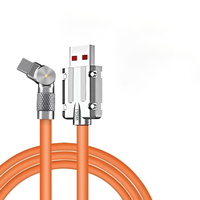 Adaptateur de chargeur personnalisé multifonction lueur 180 rotation chargeur de type c pour ordinateurs portables, téléphones portables et autres appareils électroniques