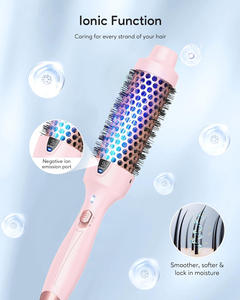 NB Wide Vente directe usine <span class=keywords><strong>Fer</strong></span> à boucler chauffant rond ionique à ions négatifs de haute qualité d'origine, brosse thermique pour coiffure - Product Image 5