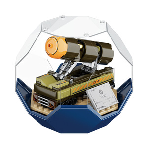 Bloques de Construcción de Vehículos Militares JAKI, Mini Modelos del Ejército con Caja de Exhibición de Acrílico para Niños y Adultos, Regalos Coleccionables - Product Image 1