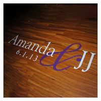Autocollants personnalisés rectangulaires pour piste de danse de mariage, initiales, lettres, monogramme de la mariée et du marié, amovibles, imperméables, écologiques
