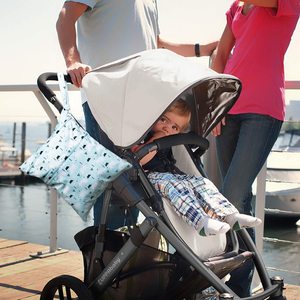 Nuevos productos para bebés recién nacidos, superventas <span class=keywords><strong>2024</strong></span>, accesorios para cochecito de tendencia, pañal impermeable con cremallera, <span class=keywords><strong>Caddy</strong></span> organizador, bolsa de pañales húmeda - Product Image 2