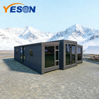 Maison conteneur modulaire de luxe pliable, résistante aux intempéries, au tremblement de terre et au feu, de 20 pieds ou 40 pieds, pour bureau, bâtiment ou villa