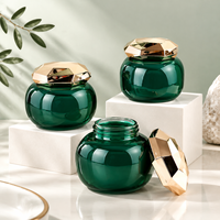 Pot en verre cosmétique personnalisé de 230 ml, design unique, avec couvercle en aluminium, pour crème pour le visage, crème pour le corps, emballage pour soins de la peau