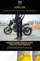 Pantalons de moto d'été CC Protectors Airflow avec protection CE niveau 2 en nid d'abeille, maille respirante, anti-chute, pour hommes et femmes