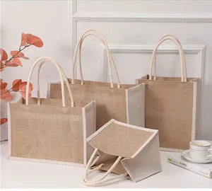 Bolsa de Yute de Alta Calidad con Estampado de Letras y Logotipo Personalizado, Ideal para Bordado, Manualidades y Arte - Product Image 5