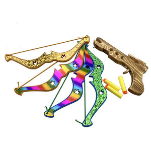 X-<span class=keywords><strong>bow</strong></span> ensembles pour enfants jouet de tir en plein air arcs croisés avec ventouses enfants classique jouet en bois arbalète - Product Image 2