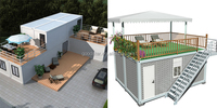 Maisons modulaires mobiles avec panneau sandwich de construction, montage rapide, maison avec conteneur de luxe