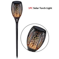Mini Antorcha de Llama Parpadeante con 33 LED, Energía Solar, Resistente al Agua IP65, Resistente a los Rayos UV, Batería de Litio, ABS, para Jardín, Piscina, Fiestas