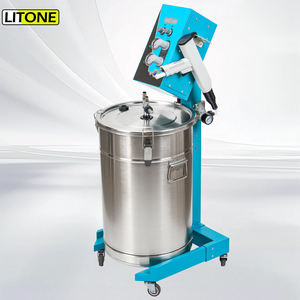 Machine de revêtement électrostatique numérique manuelle 55L en acier inoxydable avec trémie, pour jantes en alliage et réservoir de gaz, certifiée CE DC4-B - Product Image 1