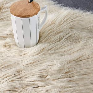 Siêu mềm Fluffy/Mờ xù xì khu vực Thảm Faux Fur ghế Bìa Seat <span class=keywords><strong>Pad</strong></span> cho phòng ngủ sofa sàn phòng khách - Product Image 6