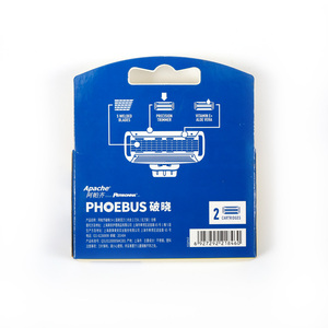 Apache <span class=keywords><strong>Phoebus</strong></span> 5 + 1 Lames 2 Catridges Recharge Rasoir en Acier Inoxydable Balde 3 Balde - Product Image 3