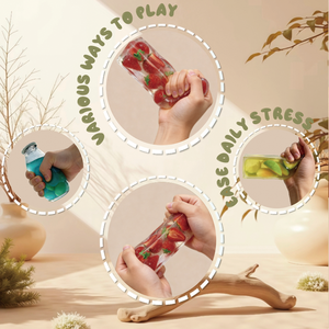 Colorful Mixed Fruit Shapes Soft Squishy Slow Rising Tactile Sensory Calming Squeeze Toy - Product Image 4