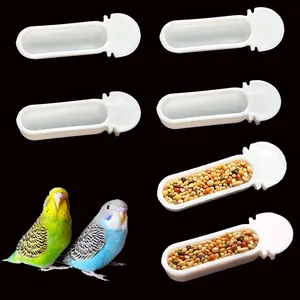 2 Pièces Perroquet Paniers De Nourriture Mangeoire Pour Perroquet Distributeur De Nourriture Mangeoire Pour Distributeur Oiseaux En Plein Air Suspendu Brochette