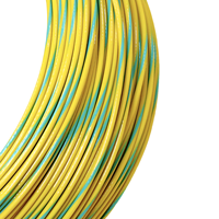 Cable trenzado de doble color PFA industrial de alta temperatura personalizable AFX 600V -60 ~ + 260 rayado de cobre plateado/estañado