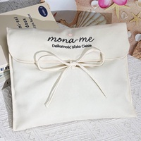 Kantong Debu Berbahan Katun Twill dengan Logo Custom, Kemasan Amplop Berflap, Dapat Didaur Ulang, untuk Menyimpan Dompet, Pakaian, Ekstensi Rambut
