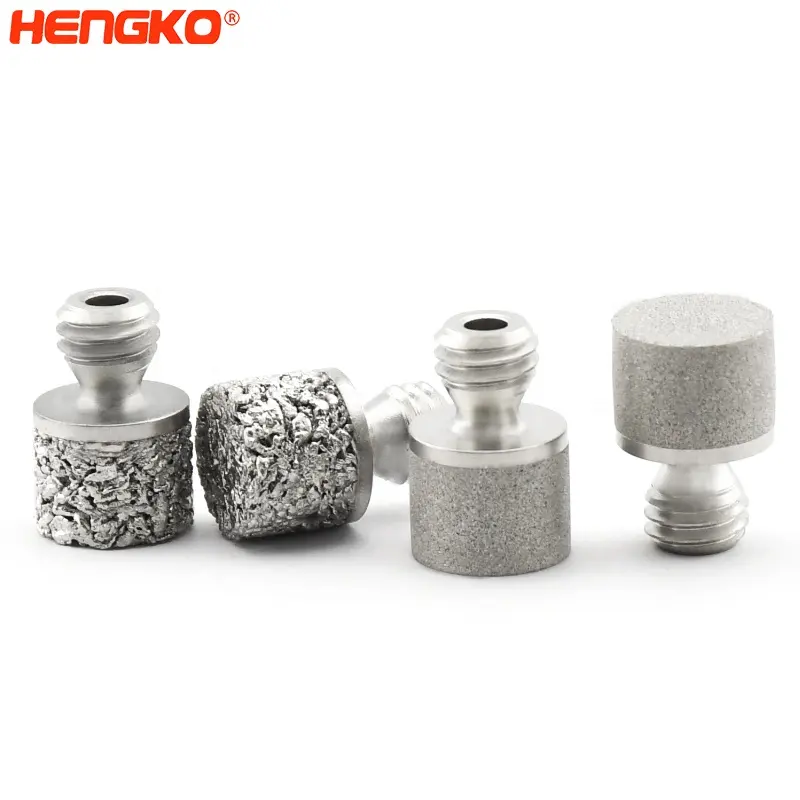 HENGKO ISO 9001 0.5 2 10100ミクロン316L焼結ステンレス鋼多孔質スパージャー空気拡散石商用オゾン発生器