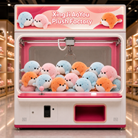 Peluches personnalisées OEM mignonnes en forme de phoque anime de 8 pouces, jouets en peluche pour machines à grue d'arcade, pour enfants et adultes