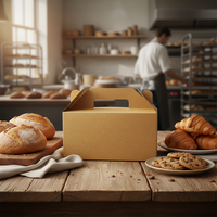 Boîte en papier kraft avec design, boîte en carton ondulé personnalisée de luxe, emballage en carton