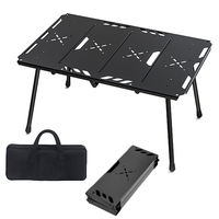 Table de camping pliable portable en gros avec hauteur réglable, idéale pour les voyages et le camping en cour