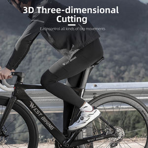 <span class=keywords><strong>Cuissard</strong></span> de cyclisme thermique en polaire 3D pour <span class=keywords><strong>homme</strong></span> WEST BIKING, <span class=keywords><strong>cuissard</strong></span> de vélo sans couture, pantalon de jersey souple avec poche - Product Image 3