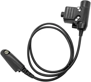 Sistem Adaptor Headset U94 PTT, Kompatibel dengan Walkie Talky Motorola GP140 GP320 GP328 GP338 GP340