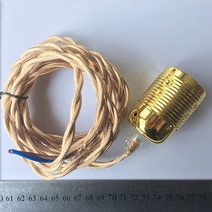 Chất Lượng Cao Màu Đen Và Trắng PVC Dây Đồng Cáp 2 Pin EU Chúng Tôi Đèn Điện Dây Thiết Lập Với Tay Chuyển Đổi AC Nam End Mở Rộng Dây - Product Image 5