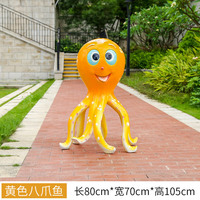 Levensechte octopus sculptuur, schelp groep, piramide fee ontwerp voor aquarium, strand, schilderachtige gebieden, koraal, zeegras, decoratief