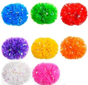 Cổ Vũ POM poms Matte kim loại lá cổ vũ pompoms với dùi cui xử lý trẻ em người lớn tinh thần đồng đội cổ vũ công cụ cho thể thao carn - Product Image 2