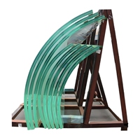 Vidrio Templado Curvo Personalizado ZM, Estándar EN 12150, Vidrio Reforzado Curvado para Paredes Cortina en Edificios Industriales, Escolares, Hospitales y Hoteles