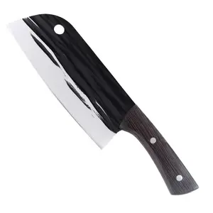 Кухонный нож ручной работы, 7 дюймов, мясник с ручкой венге для нарезки овощей, мясника, китайский измельчитель
