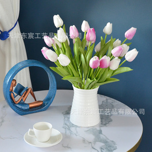 Flor Artificial de Tulipán de Poliuretano de 34 cm con Tallo Individual para Decoración de Bodas y Hogar - Product Image 3