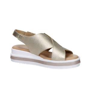 Sandalias de Plataforma para Mujer Valleverde, Color Platino, Tacón de 36,4 cm - Product Image 2