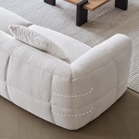 Canapé modulable Zayshine en velours blanc crème de luxe, style rétro français, 2 ou 3 places, pour salon, hôtel, canapé de loisirs en chenille, design de créateur