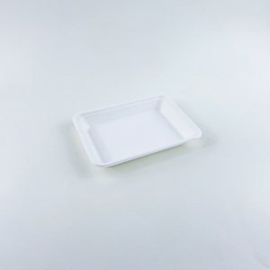 Bandeja Desechable Biodegradable y Compostable de Bagazo de Caña de Azúcar Blanca para Empaque de Frutas, Ideal para Fiestas - Product Image 2