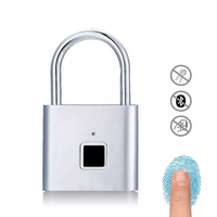 2026 Neues Design USB-Aufladbares Wasserdichtes Fingerabdruck-Smart-Schloss Schlüsselloses Vorhängeschloss für Türen, Boxen, Taschen, Koffer für Glas-/Aluminiumtüren