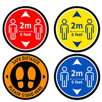 Autocollant de sol publicitaire personnalisé en PVC imperméable, grand format, laminé mat, adhésif réutilisable