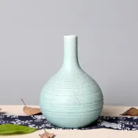 Большая керамическая ваза, украшение для стола, зеленые скандинавские цветочные вазы