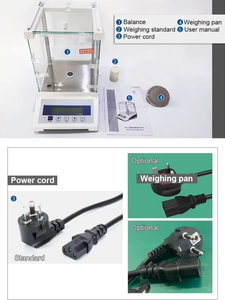 Balanza Analítica de Laboratorio 220g 0.0001g, Báscula Digital de Alta Precisión con Calibración Interna, Pantalla LCD FA2204EN - Product Image 3