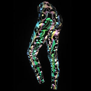 Celana Legging Olahraga Wanita Motif Pelangi Reflektif untuk Santai, Gym, Workout, Yoga, Fitness, dan Olahraga Lainnya - Product Image 1