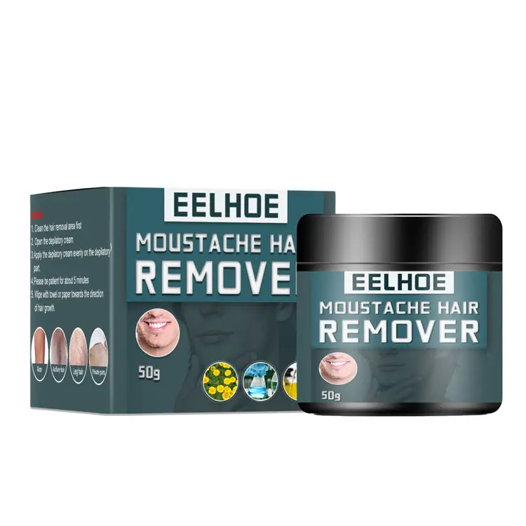 Eelaze-Crema de depilación de alta calidad para hombres, crema de depilación para Barba, axilas y piernas, 5min